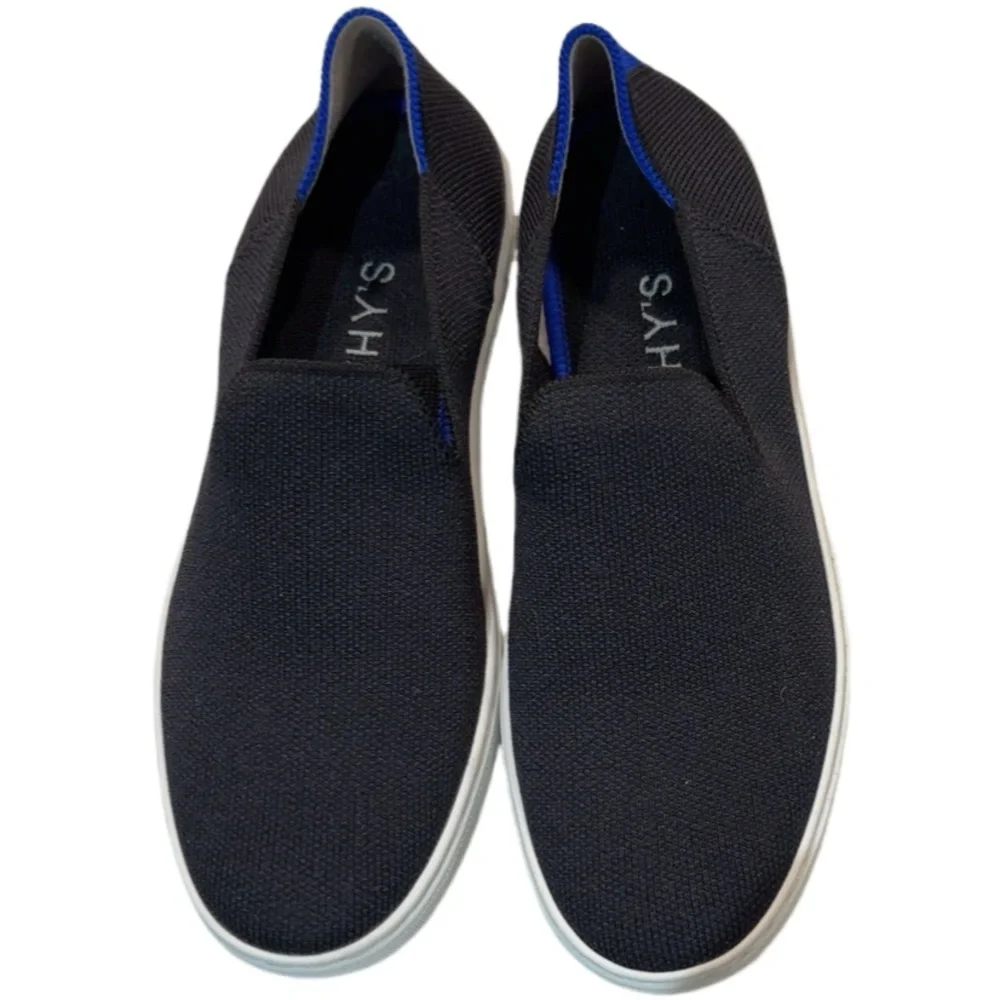 Rothy's Women SlipOn Sneakers Smart Casual Quiet Luxury Athleisure Navy Size 6.5